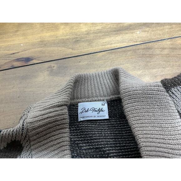 VINTAGE Bob Fratzke Winona Sweater Men’s Size Medium Brown Camo - Picture 6 of 9